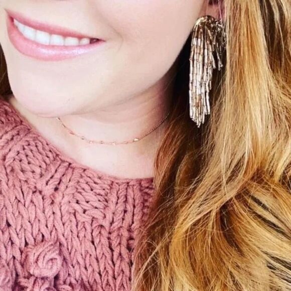 Stella & Dot Champagne Firework Earrings - Picture 4 of 8